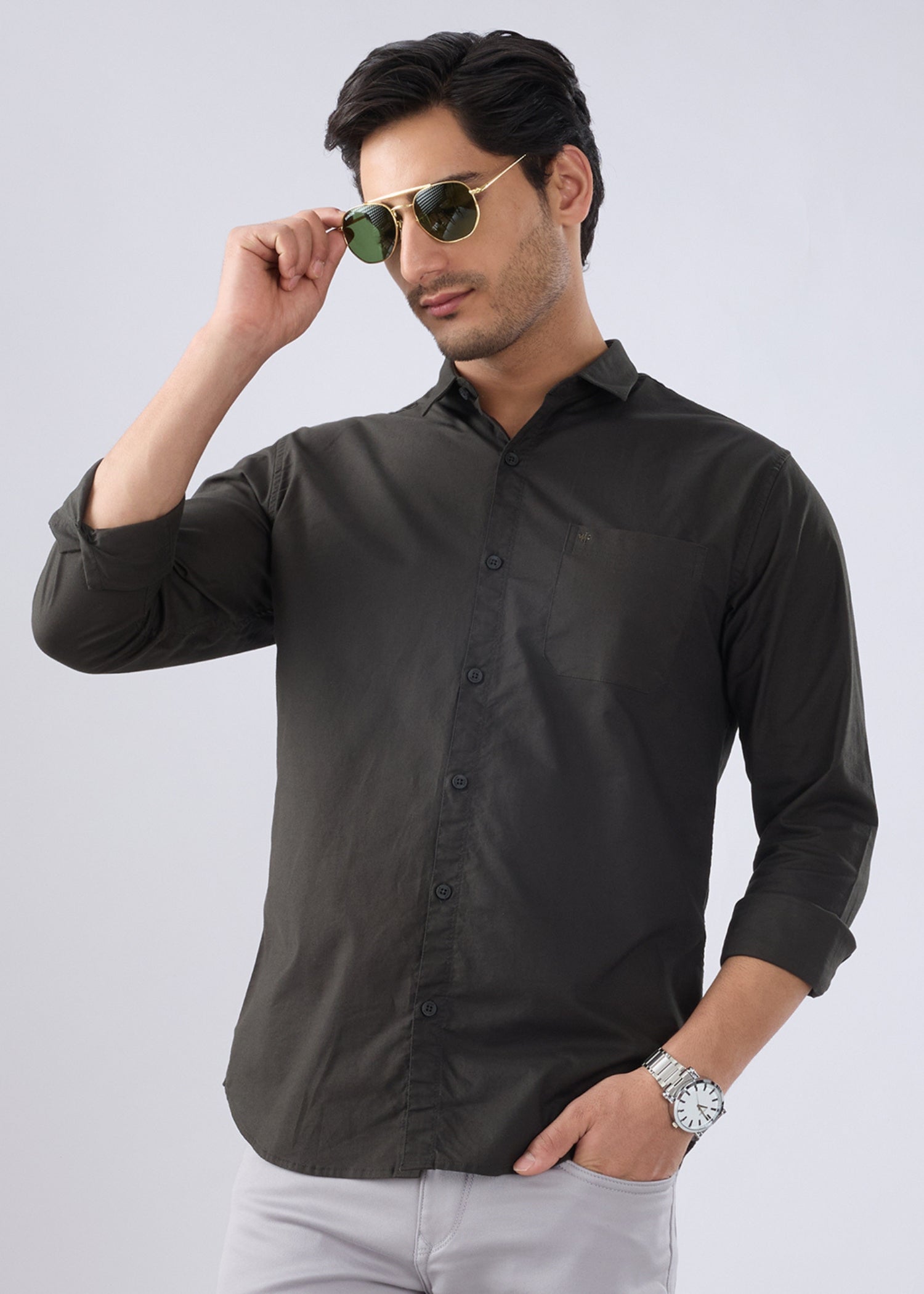 Munch Solid Full Sleeve Shirt