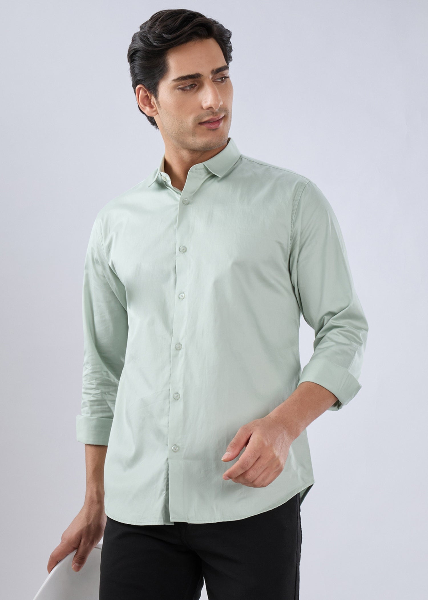 Carlson Solid Full Sleeve Shirt