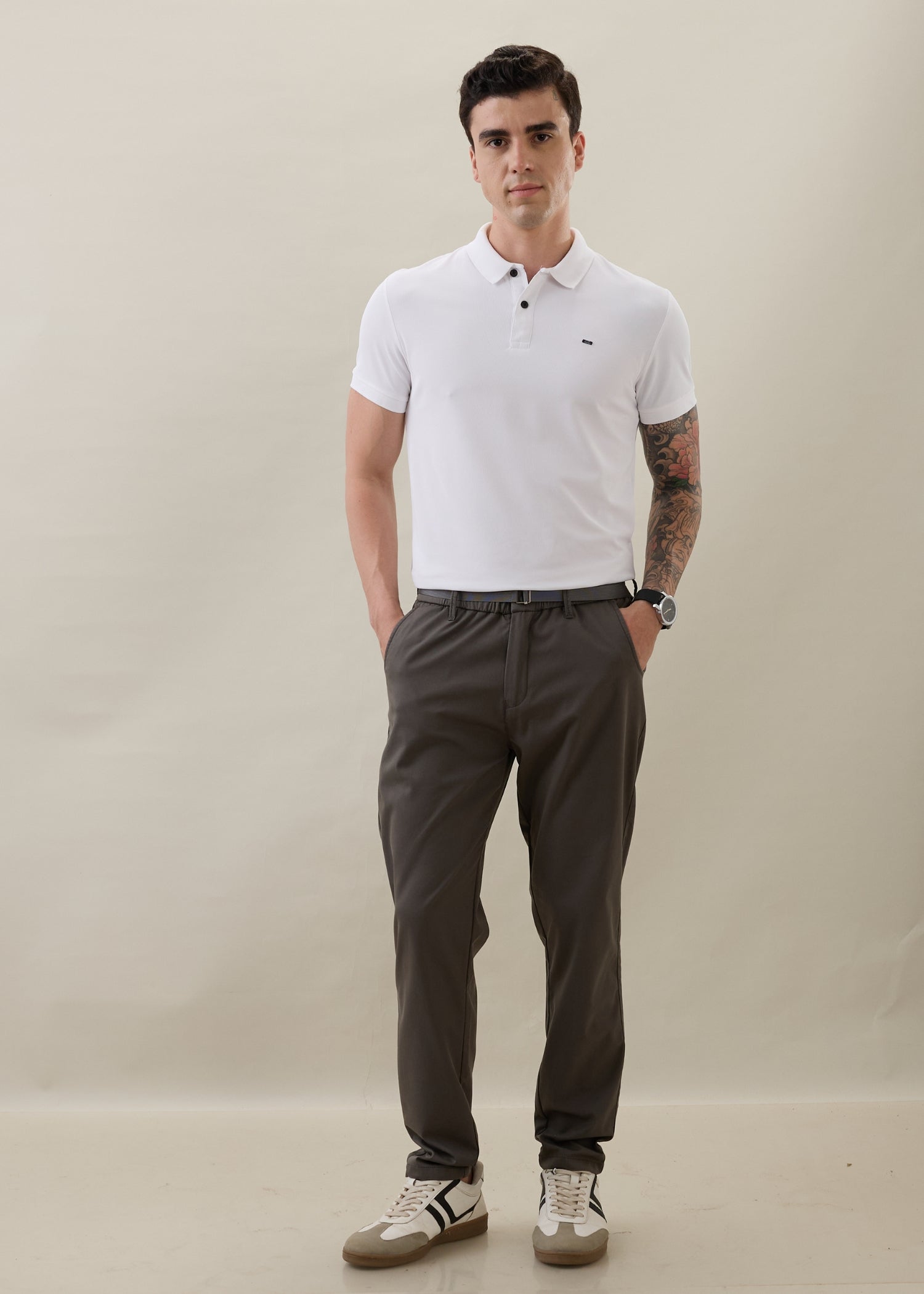 Morget Relaxed Fit Trouser: Dark Grey