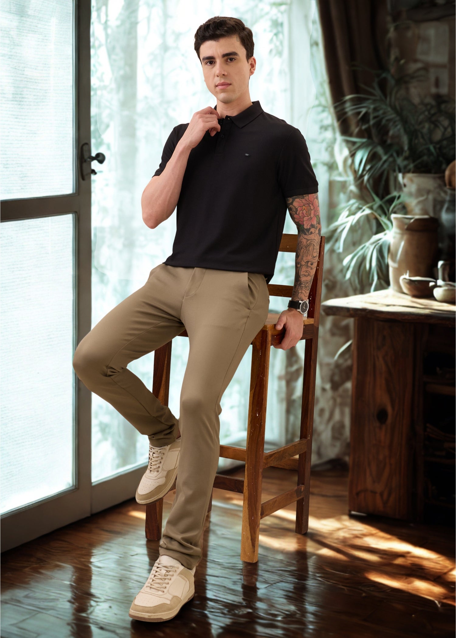 Cherry Half Sleeve Polo T-Shirt | Smart Casual Style