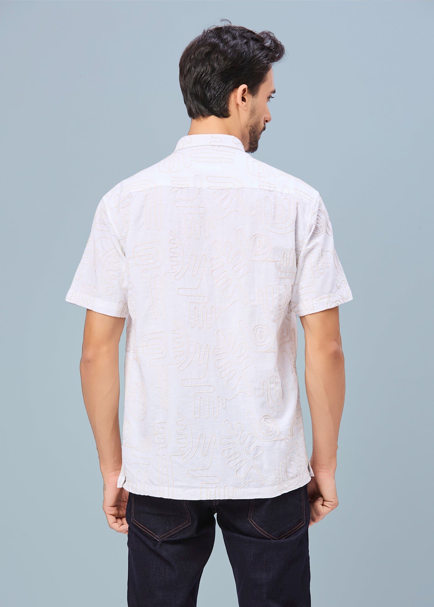 Anderson Embroidered Half Sleeve Shirt