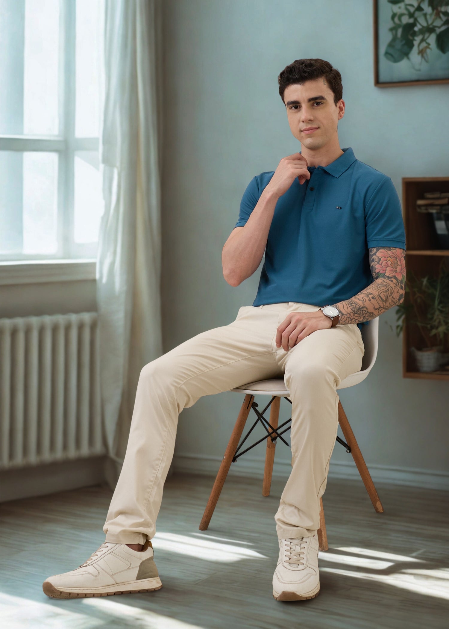Cherry Half Sleeve Polo T-Shirt | Smart Casual Style