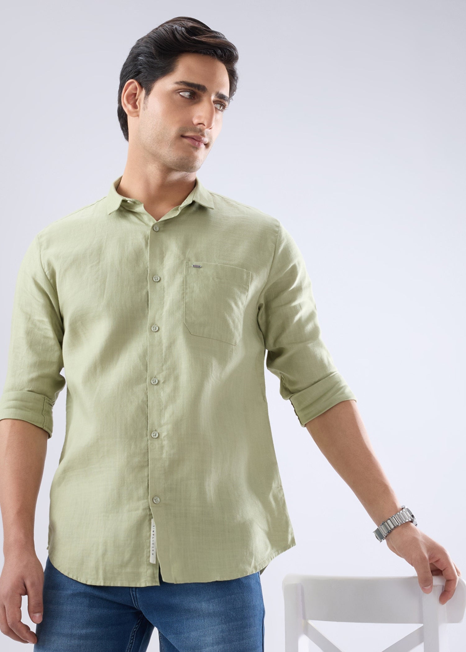 Keen Solid Full Sleeve Shirt: Pista