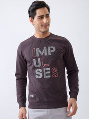 Impulses Fitted Sweatshirt: Charcoal