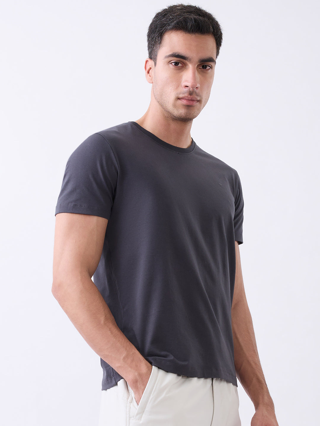 Arch Solid Half Sleeve T-Shirt