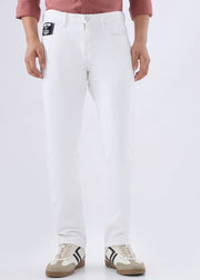 Crest Regular Fit Jeans: White