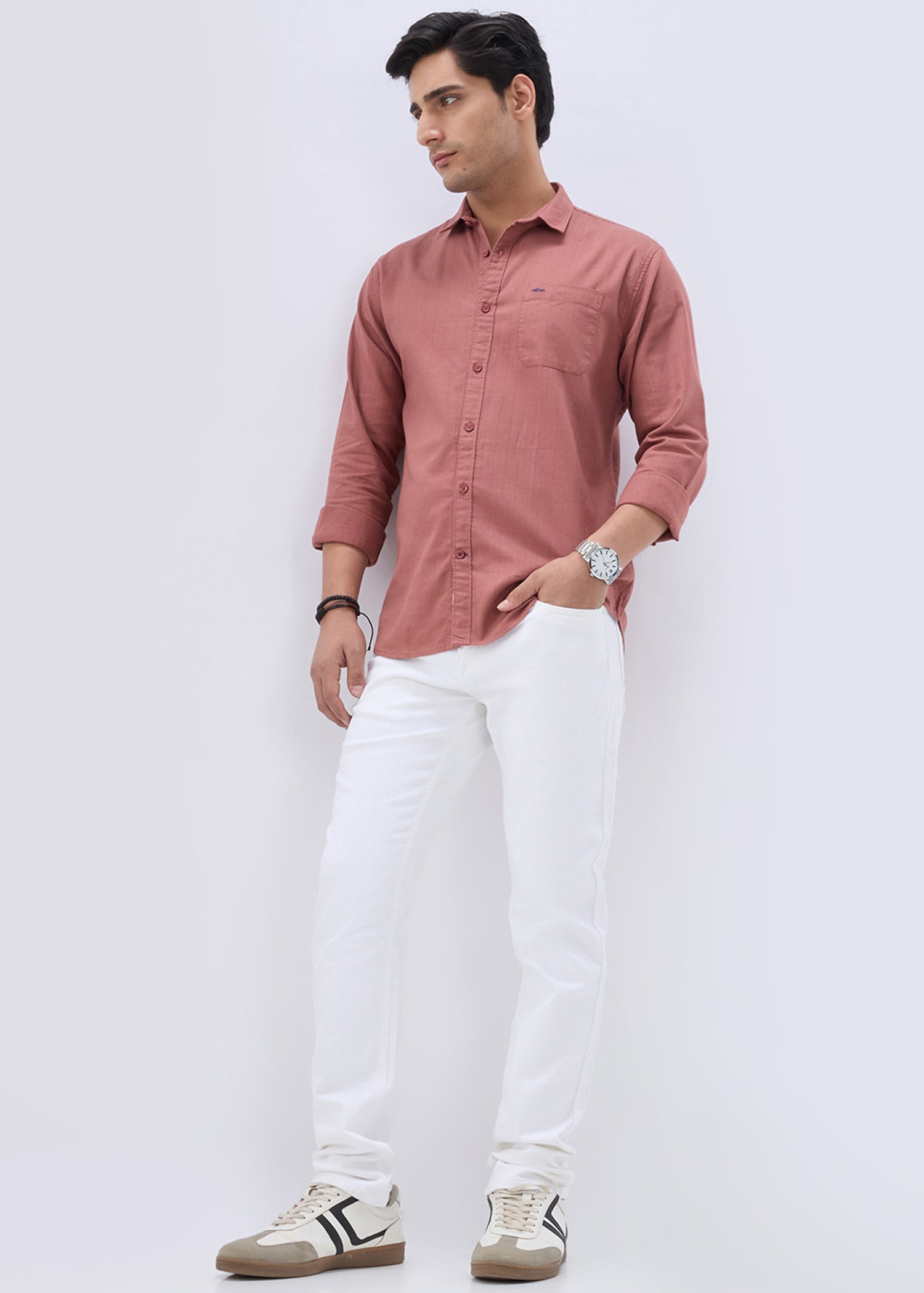 Crest Regular Fit Jeans: White