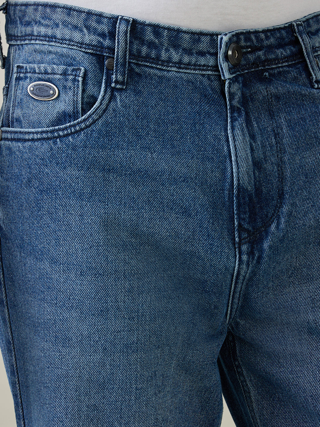 Tony A Faded Relaxed Fit Jeans: Blue