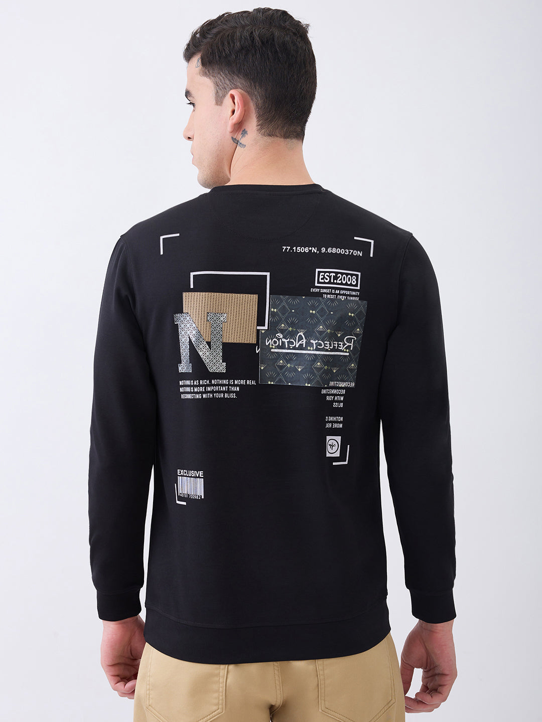 Reconnect Knit T-Shirt: Black