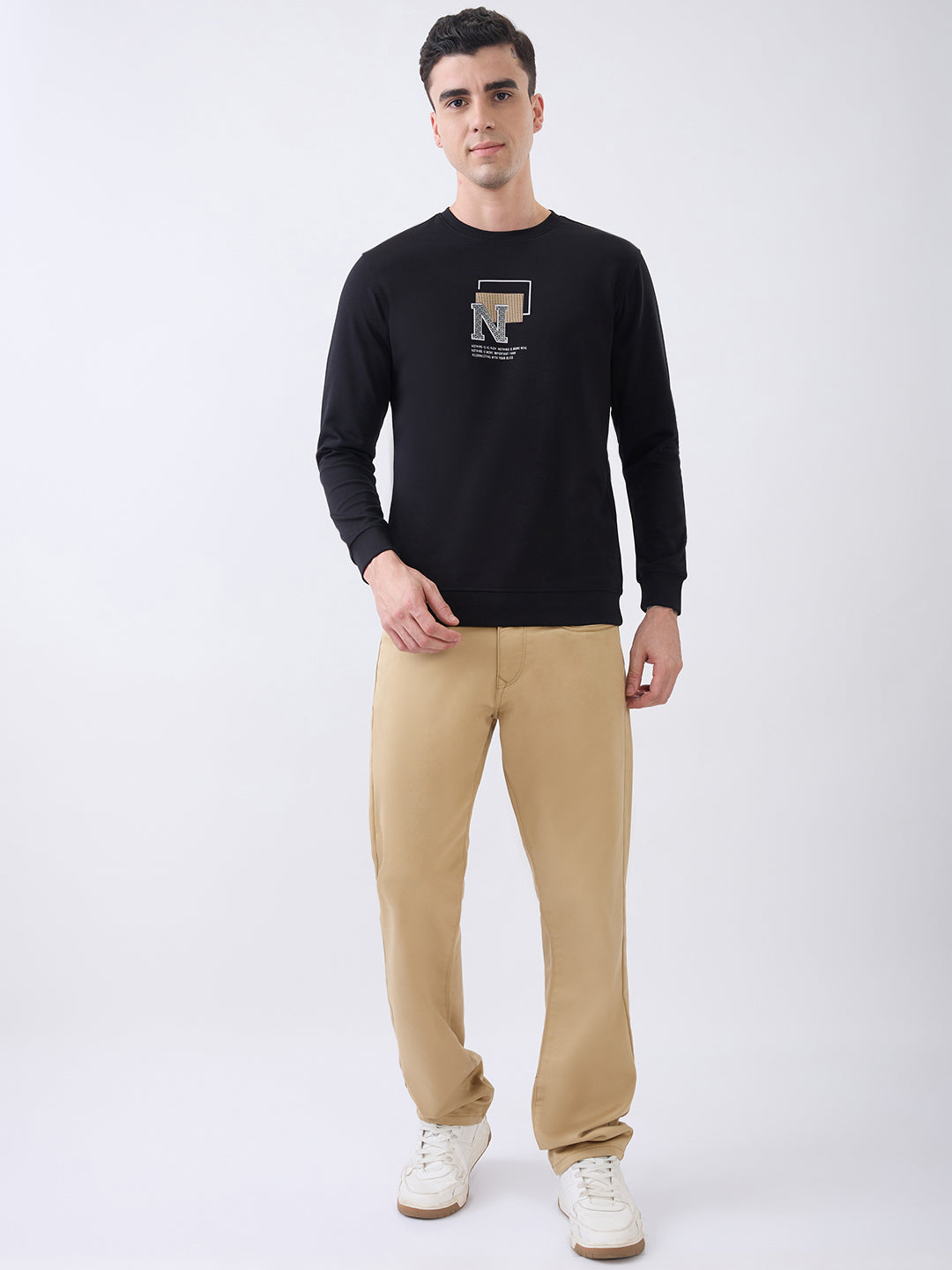 Reconnect Knit T-Shirt: Black