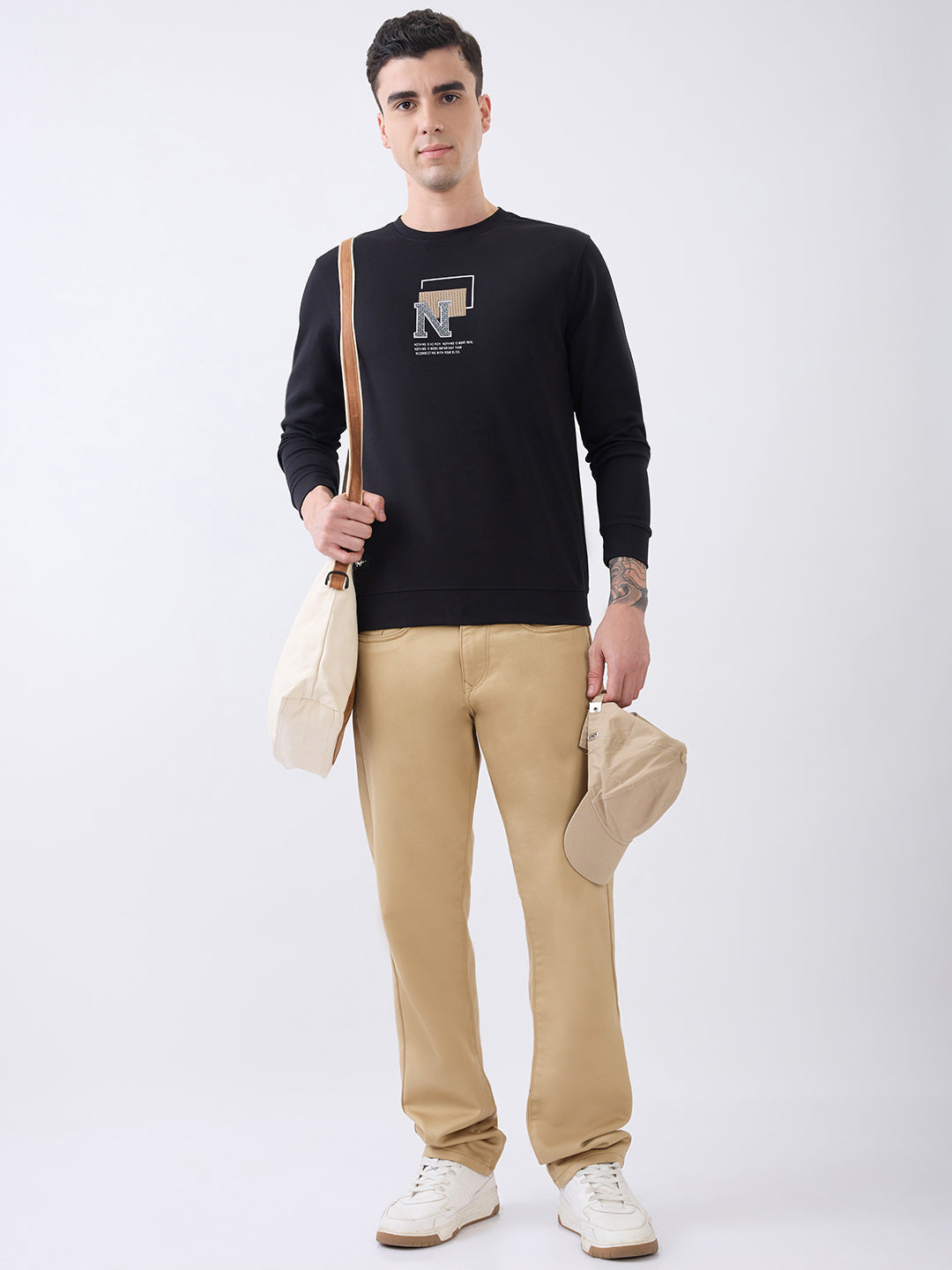 Reconnect Knit T-Shirt: Black