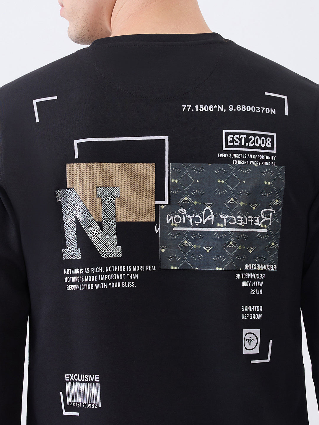 Reconnect Knit T-Shirt: Black