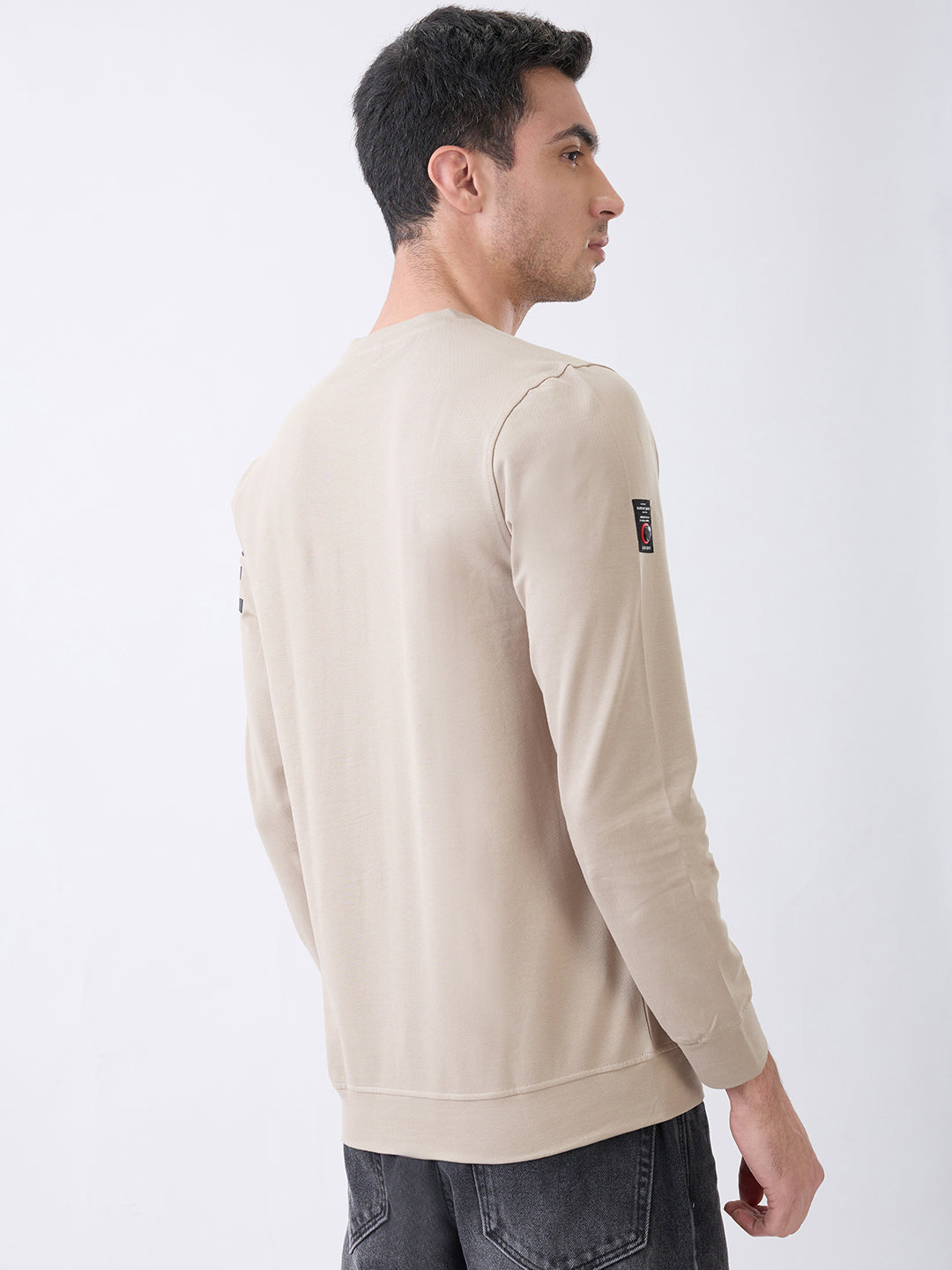 Strive Printed T-Shirt: Beige
