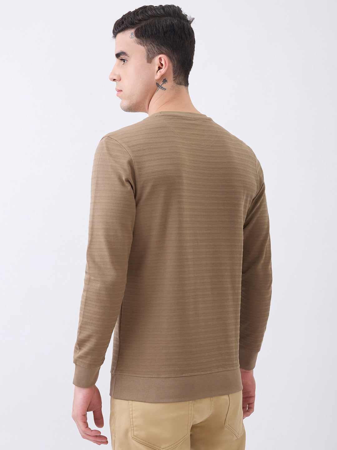 Daylight Textured T-Shirt: Brown