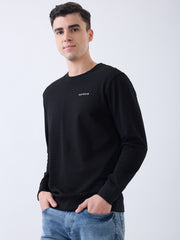 Prepare Textured Pullover: Black