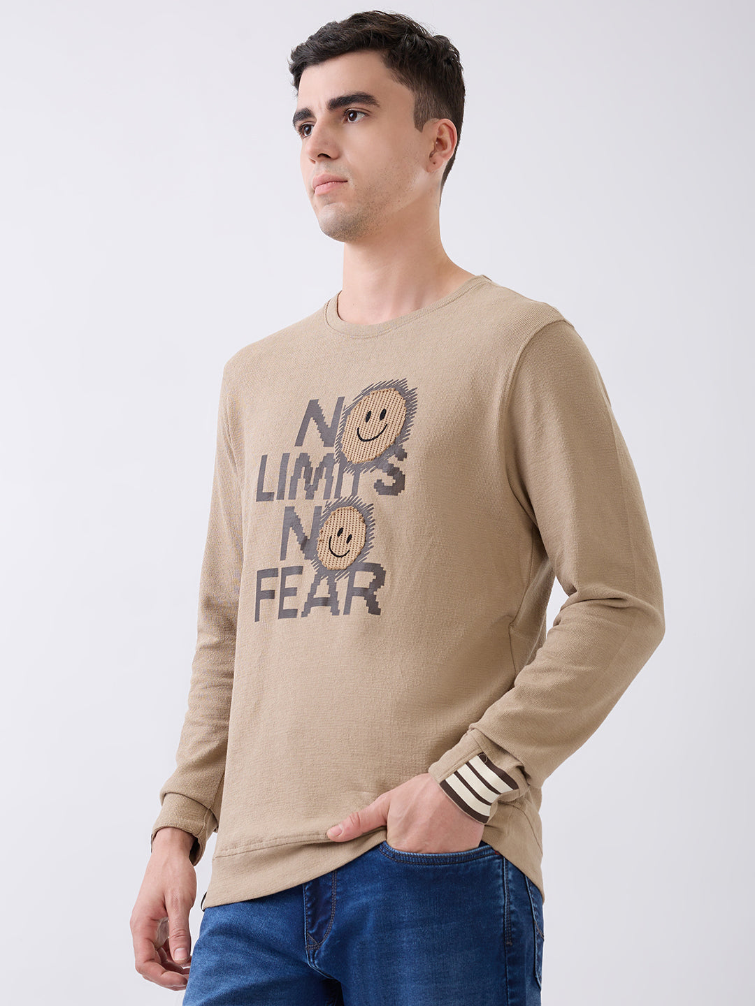 Stairway Graphic T-Shirt: L.Brown