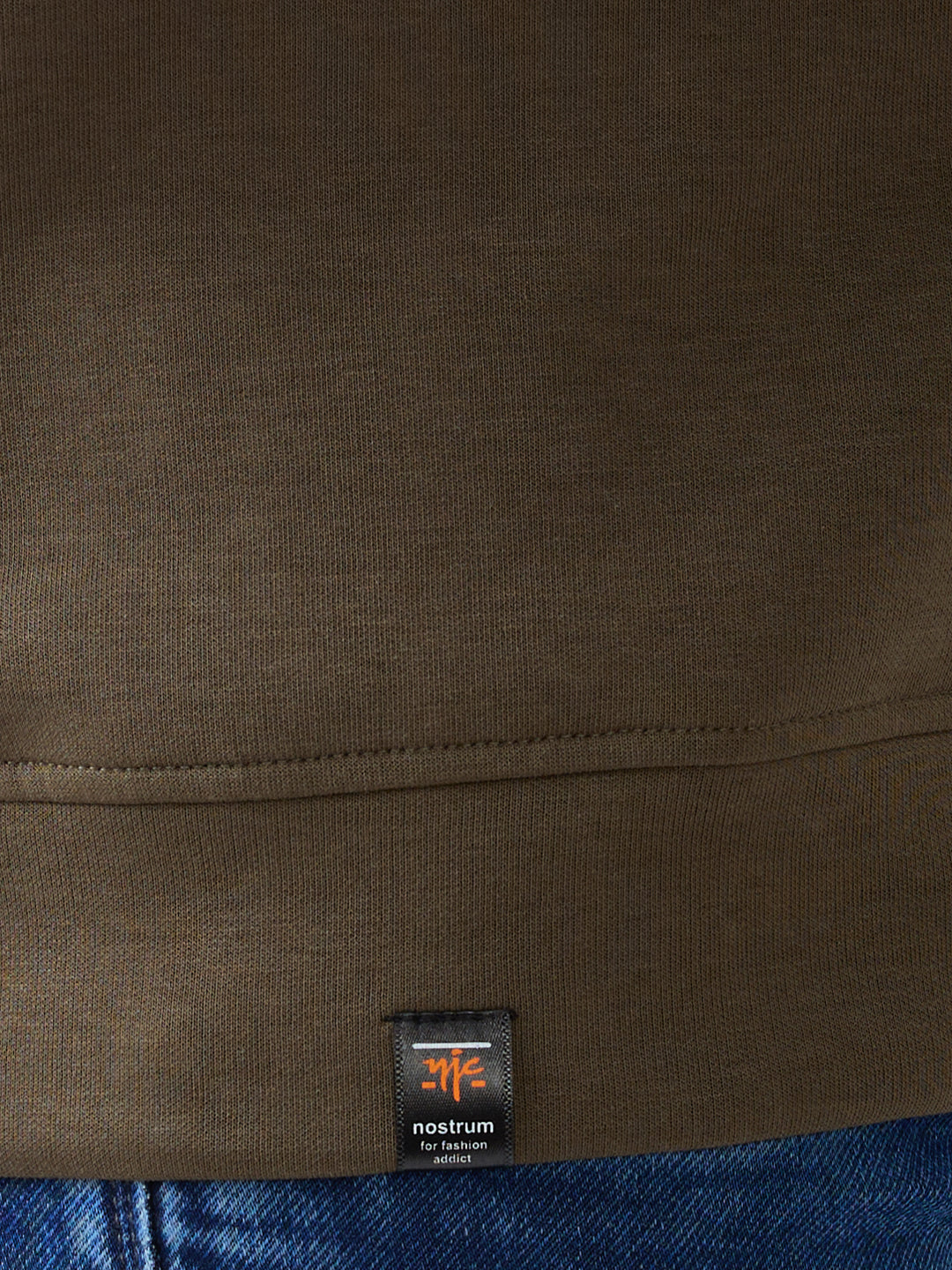 Dawking Graphic Full Sleeve T-Shirt: Olive