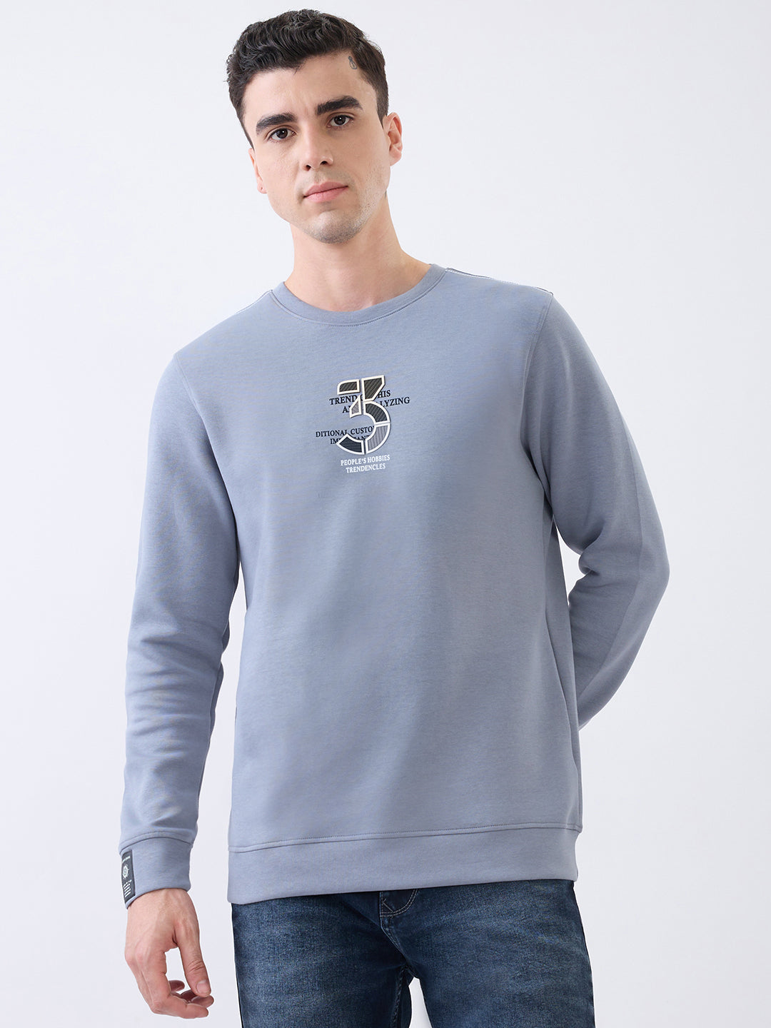 Hobbies Graphic Pullover: Grey
