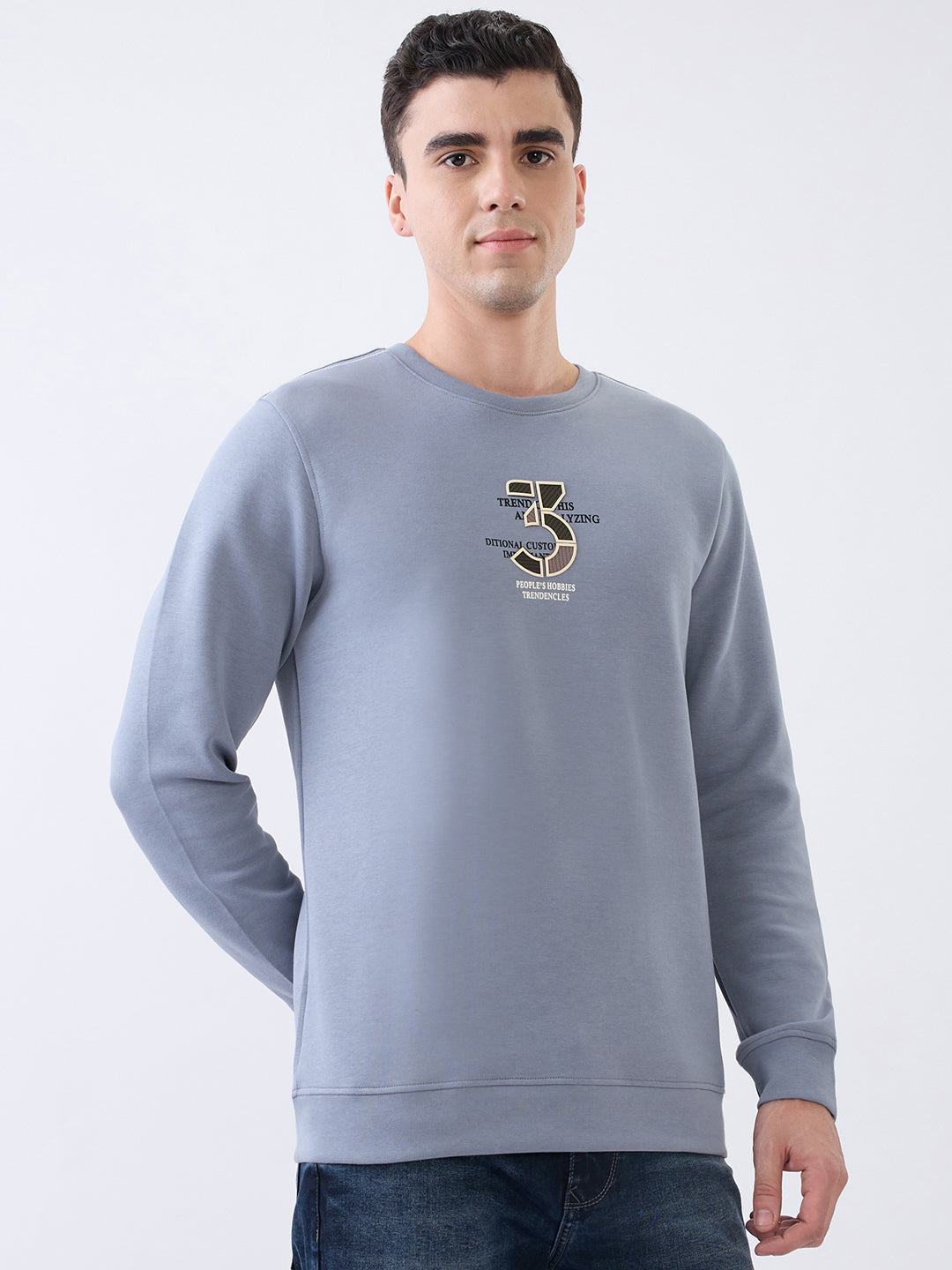 Hobbies Graphic Pullover: Grey