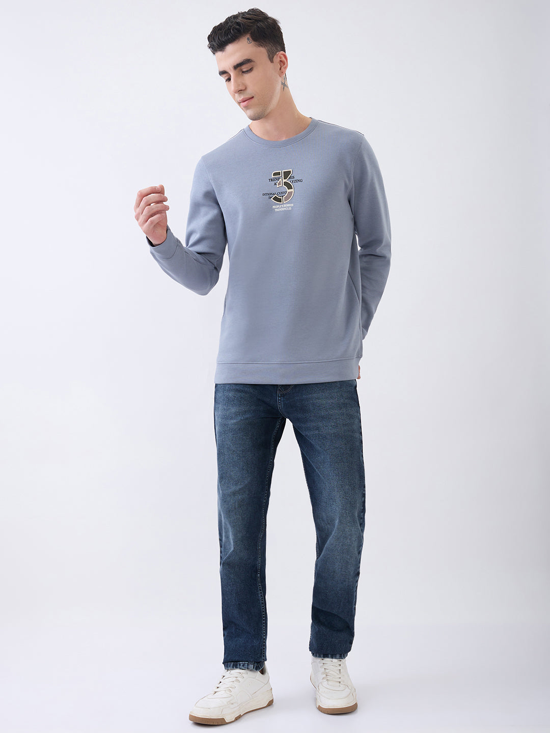 Hobbies Graphic Pullover: Grey