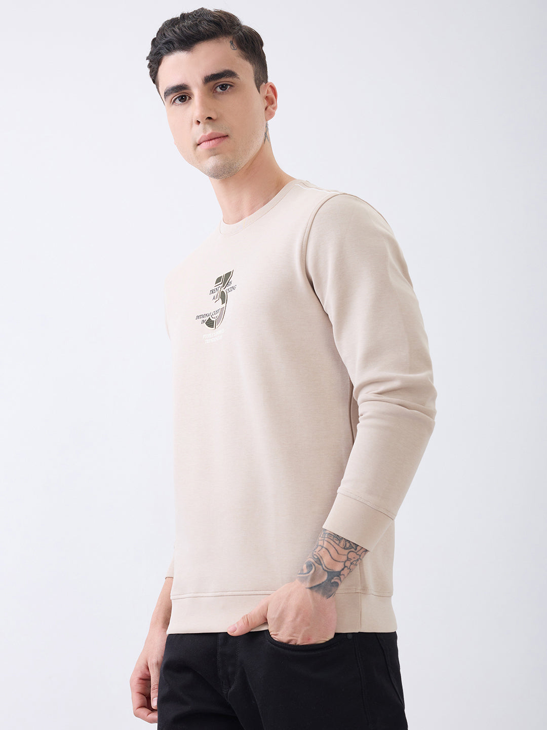 Hobbies Graphic Pullover: Fawn
