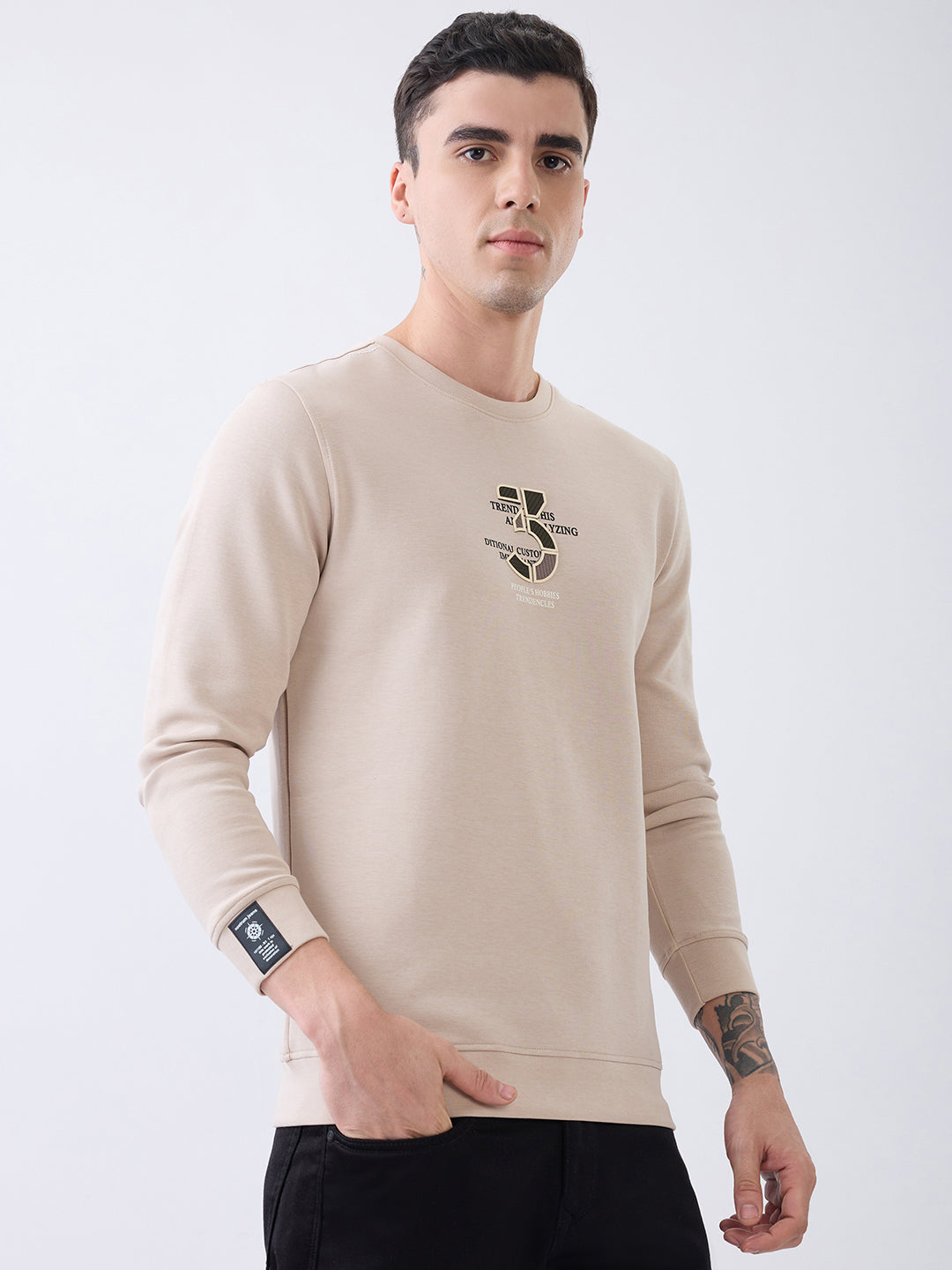 Hobbies Graphic Pullover: Fawn