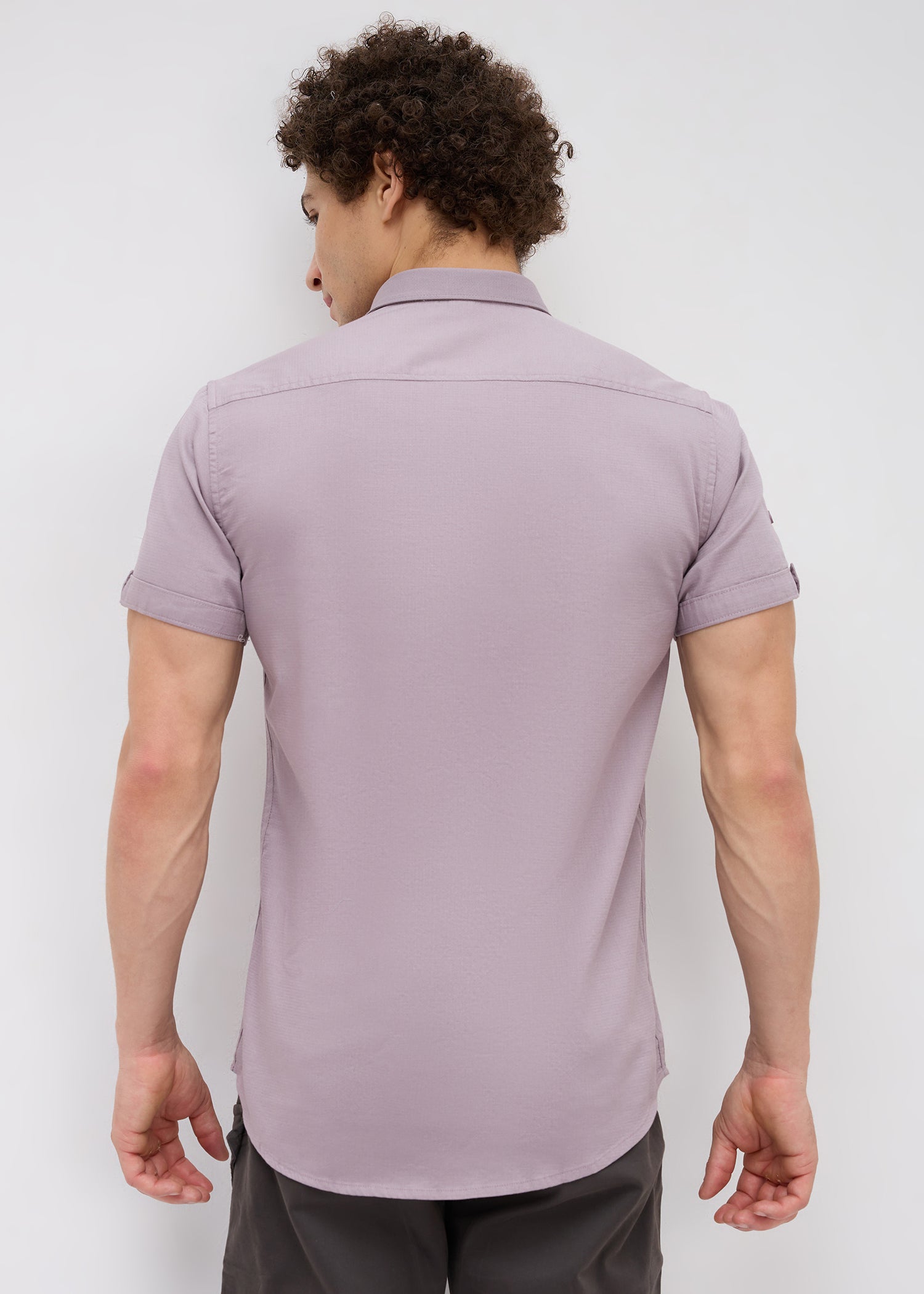 Advota Half Sleeve Solid Shirt: Onion