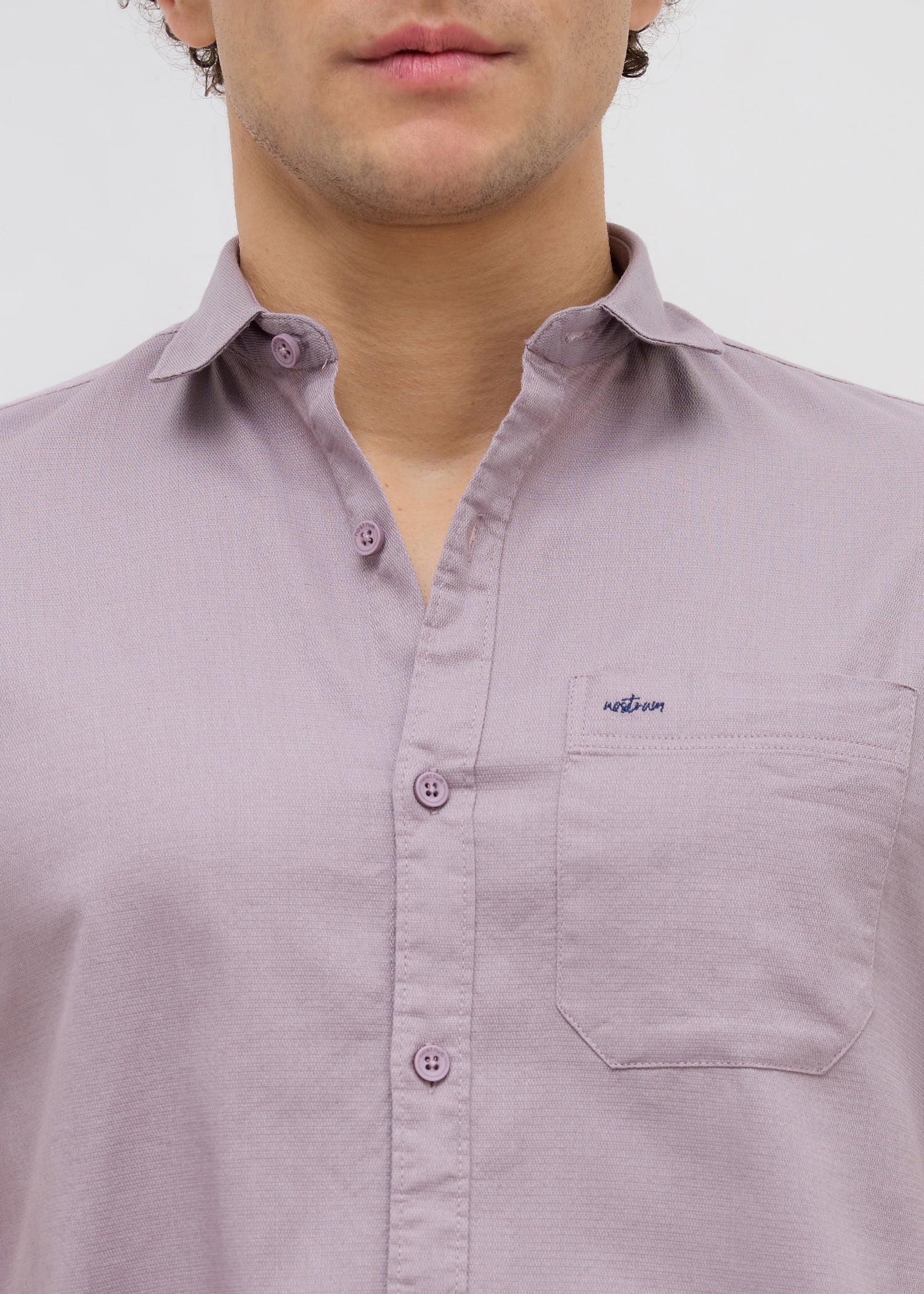 Advota Half Sleeve Solid Shirt: Onion
