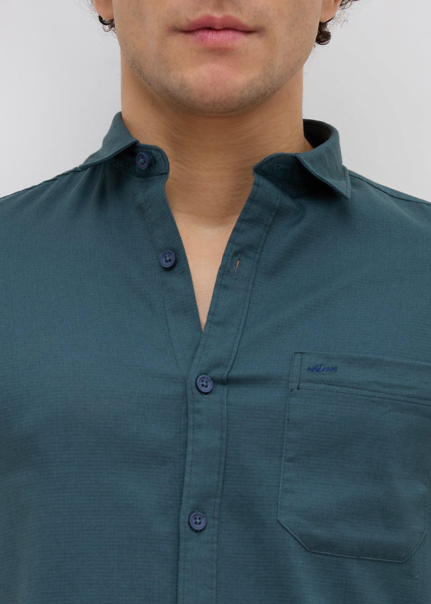 Advota Half Sleeve Solid Shirt: Royal Blue