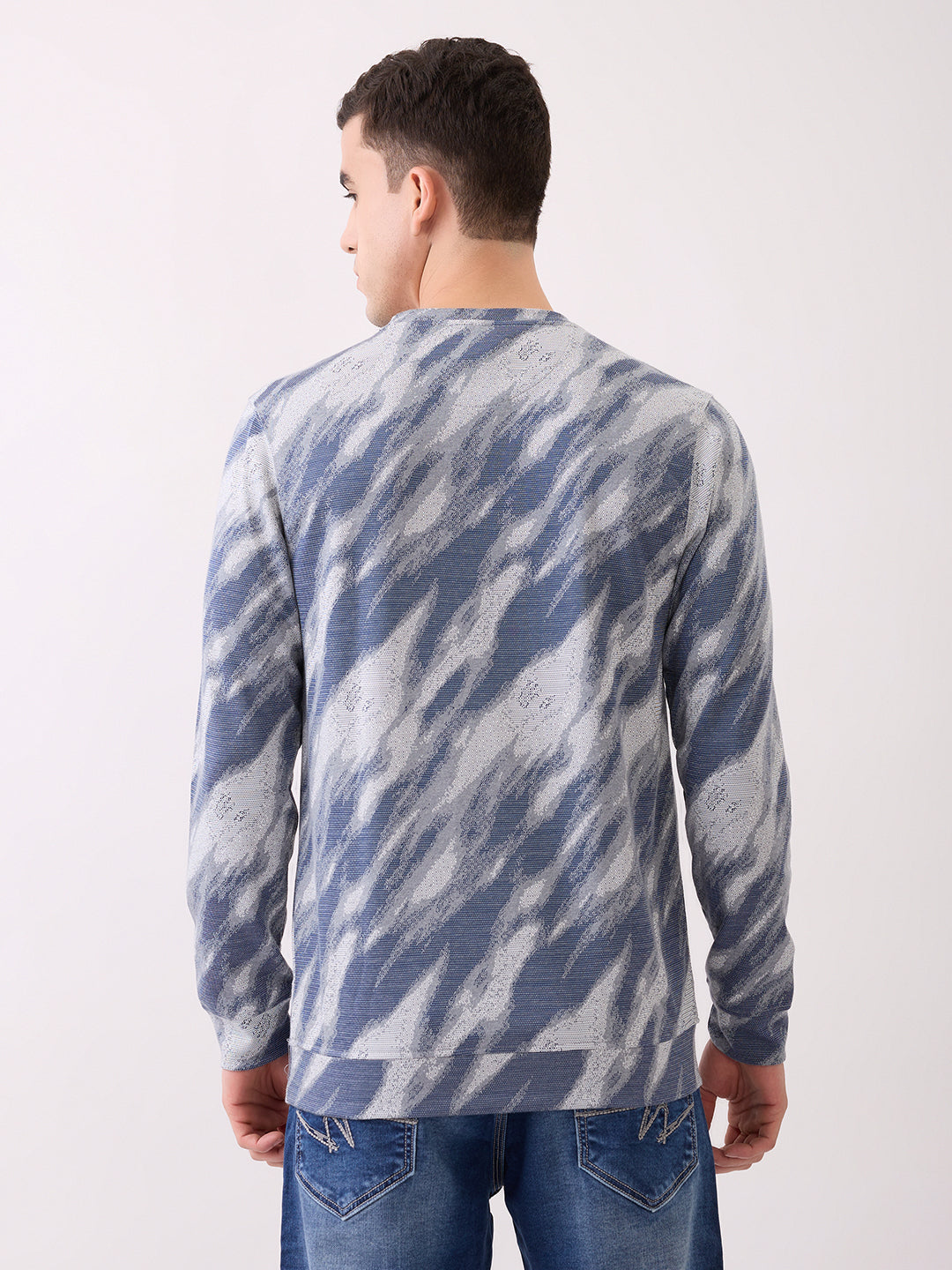 Patron Marble Print T-Shirt: Grey