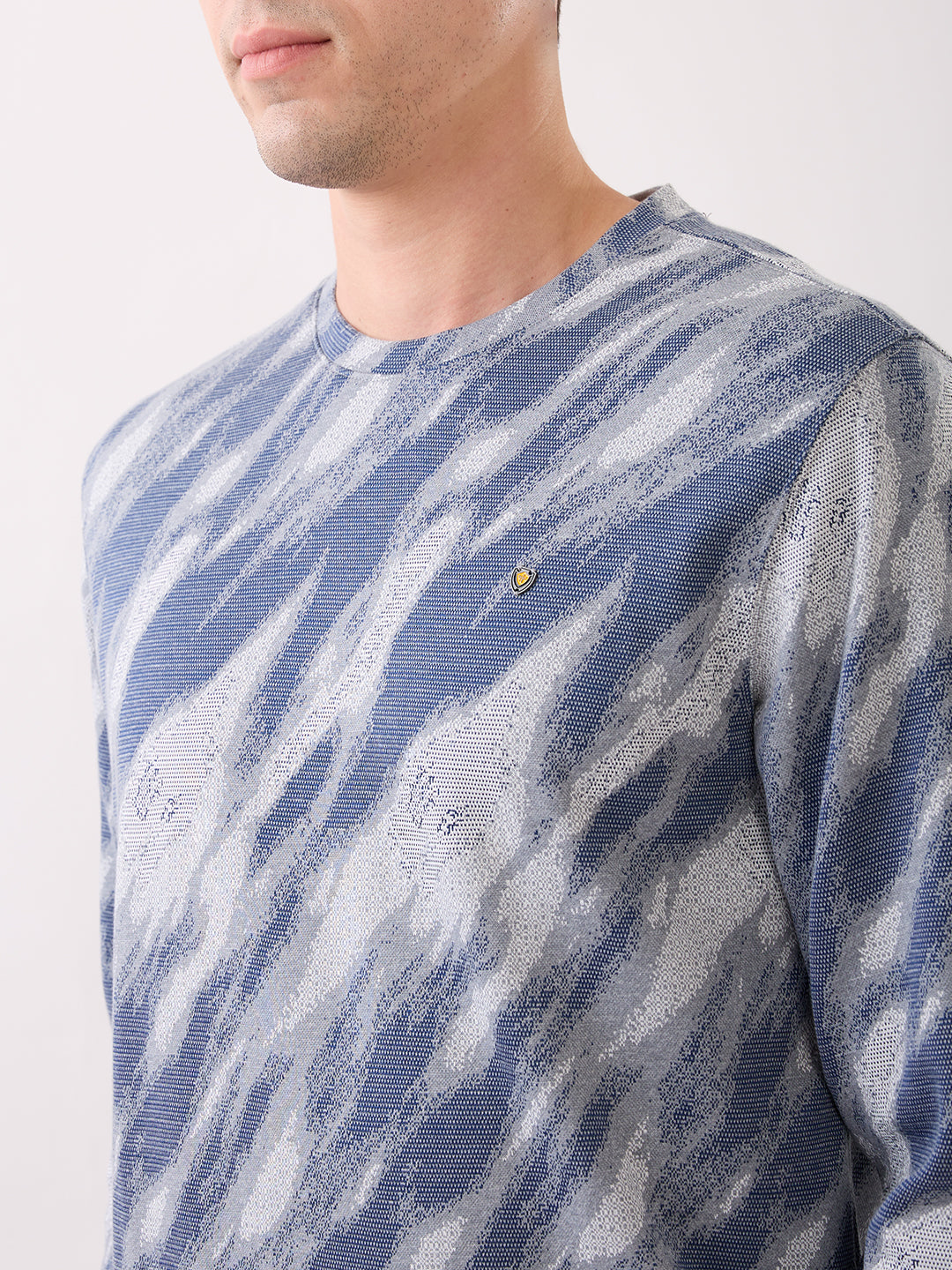 Patron Marble Print T-Shirt: Grey
