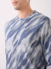 Patron Marble Print T-Shirt: Grey