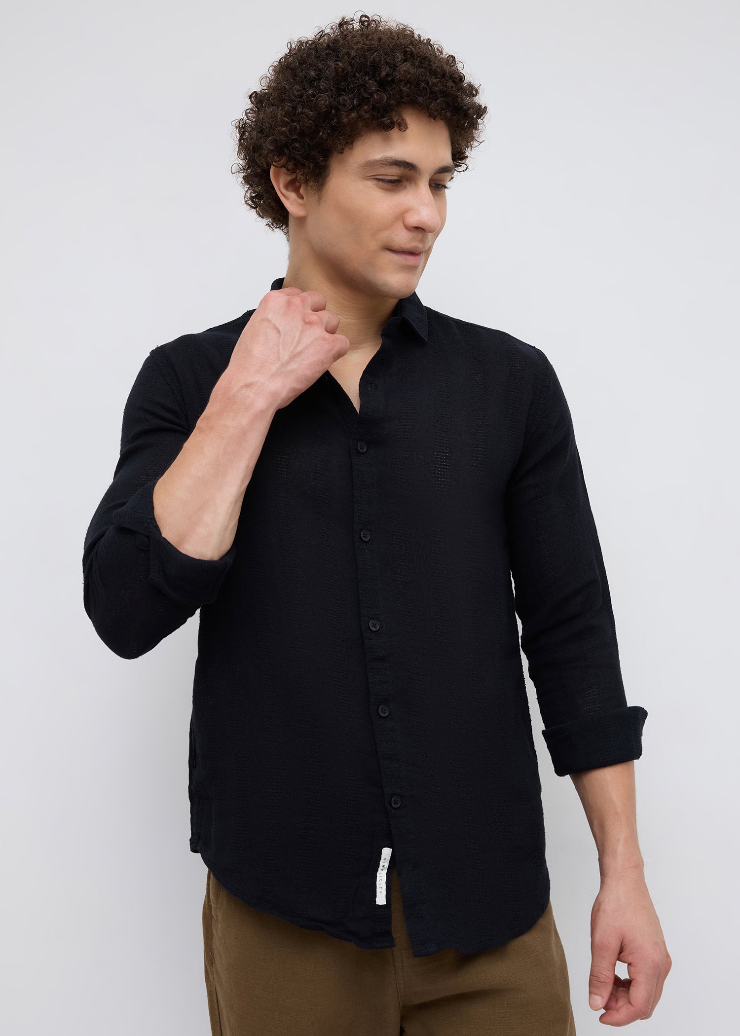 Flank Solid Full Sleeve Shirt
