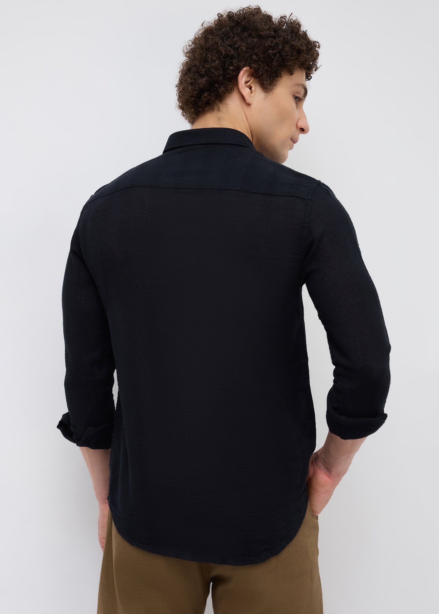 Flank Solid Full Sleeve Shirt
