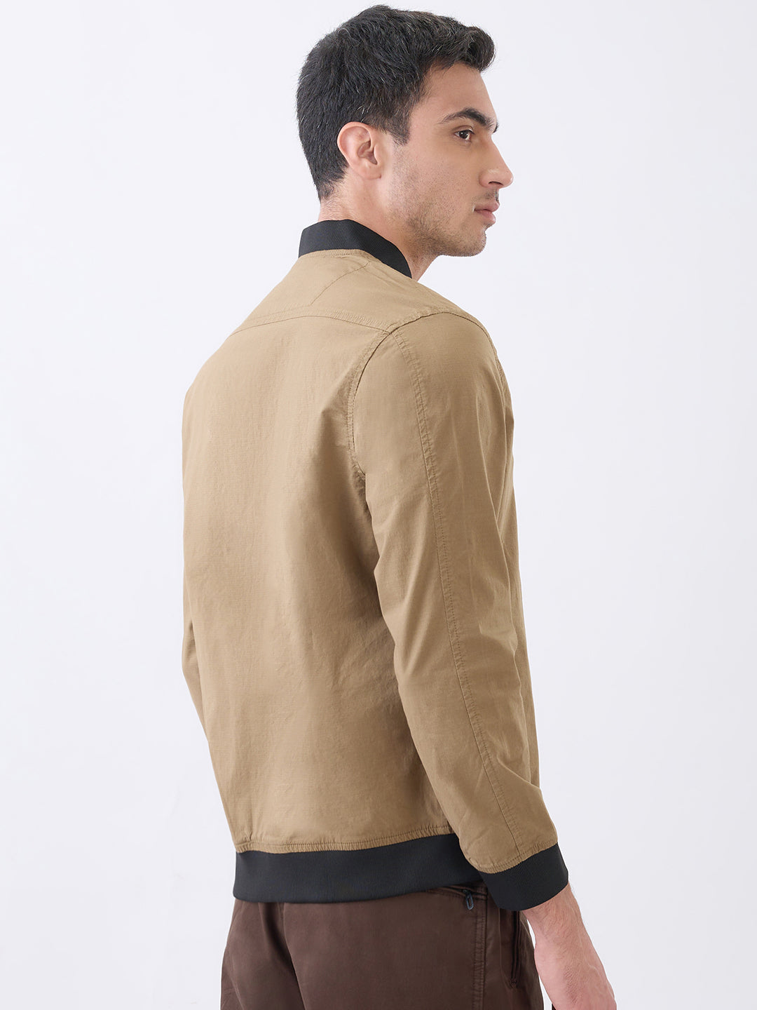 Worm Zipper Jacket: Khaki