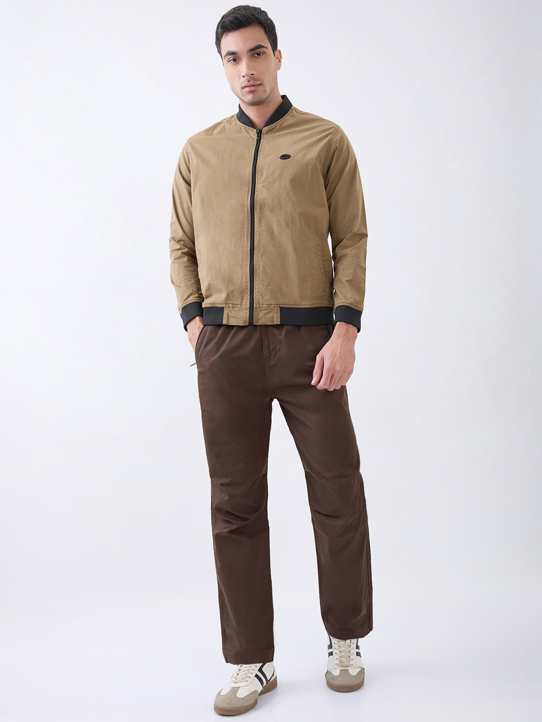Worm Zipper Jacket: Khaki