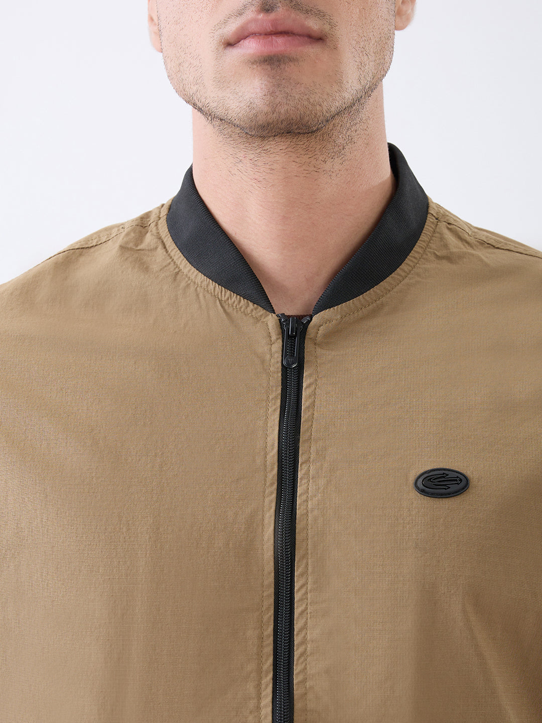 Worm Zipper Jacket: Khaki