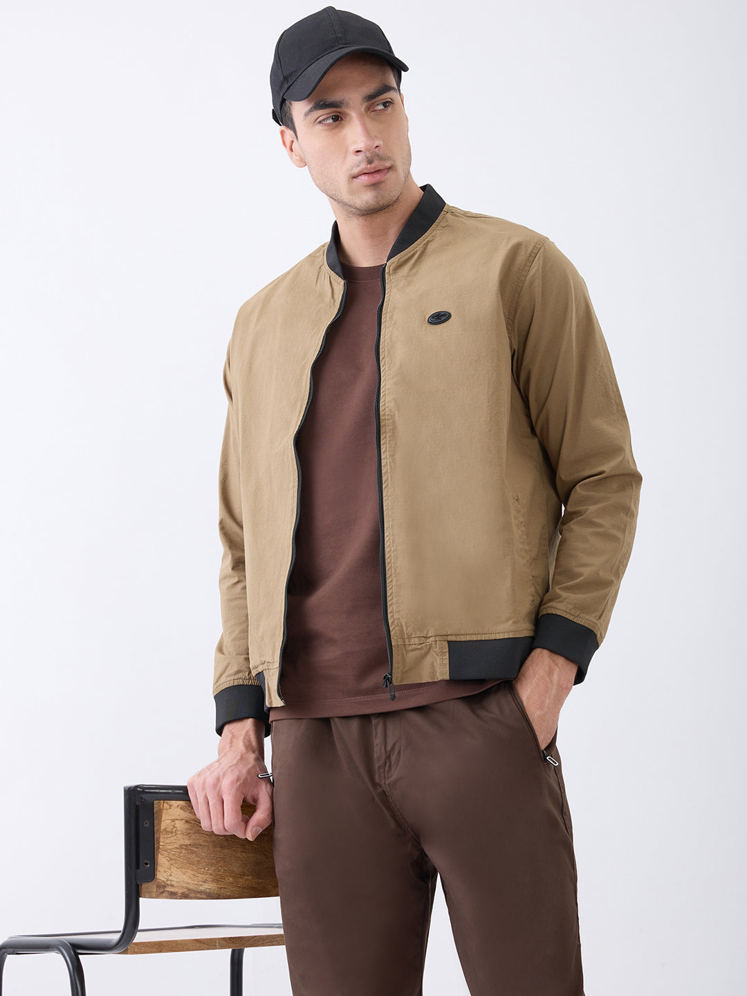 Worm Zipper Jacket: Khaki