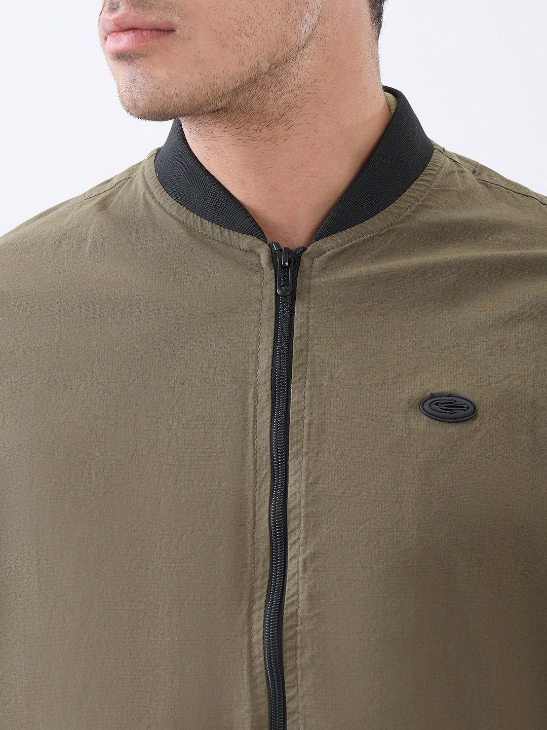 Worm Zipper Jacket: Olive