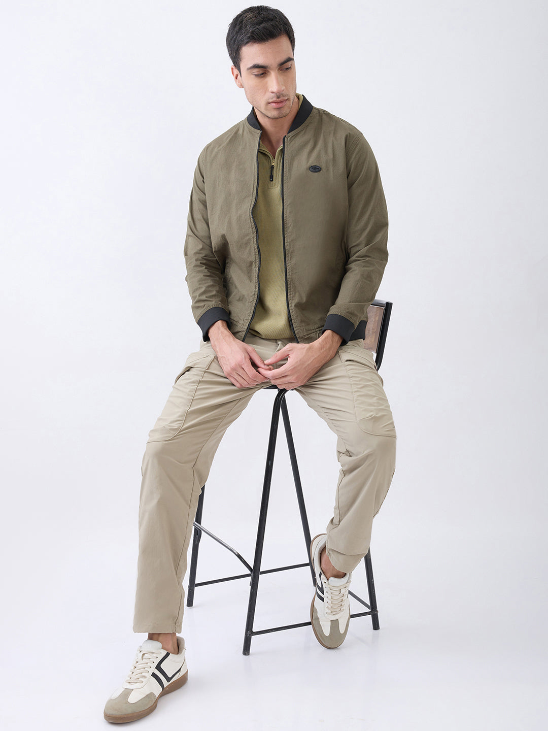 Worm Zipper Jacket: Olive