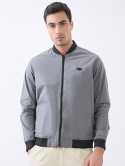 Worm Zipper Jacket: Grey