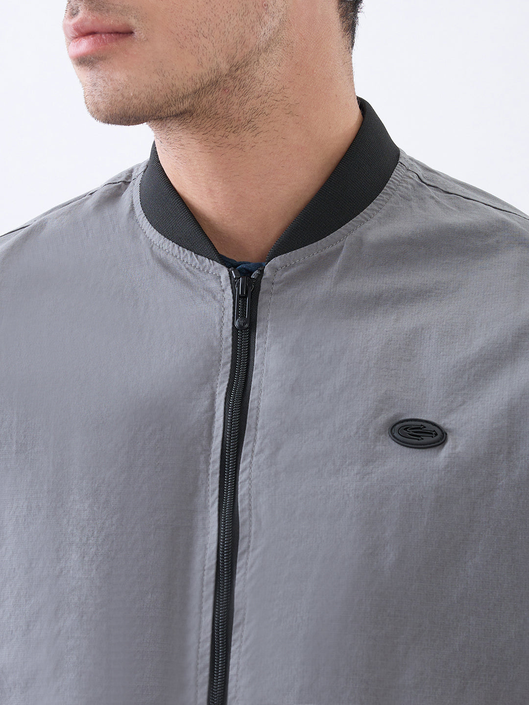 Worm Zipper Jacket: Grey