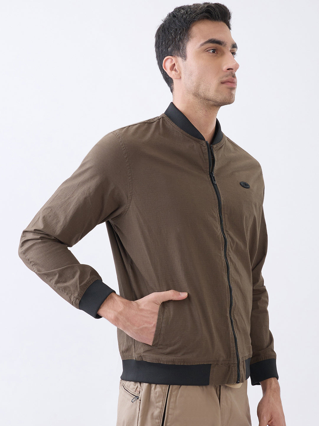 Worm Zipper Jacket: D.Olive