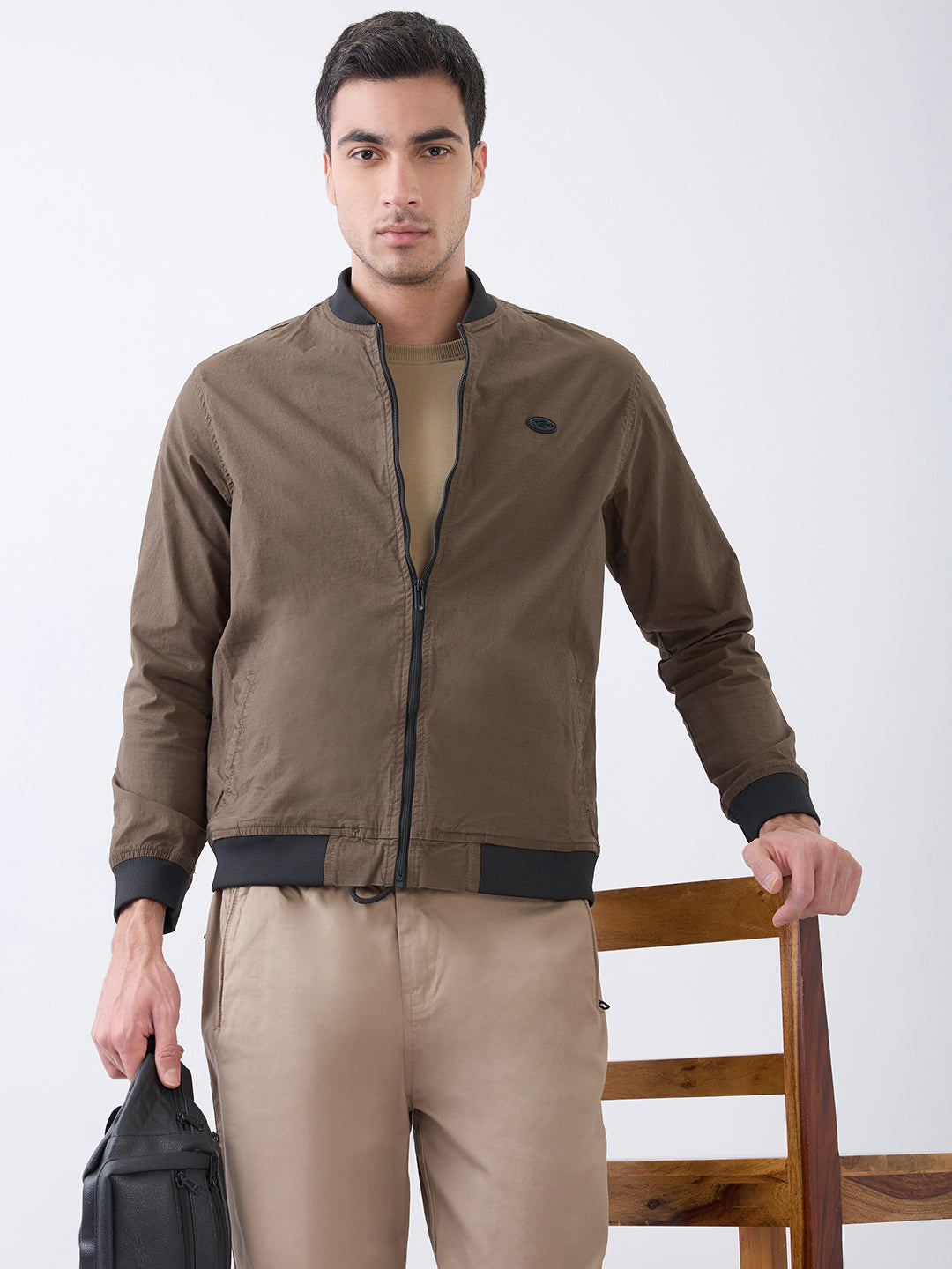 Worm Zipper Jacket: D.Olive