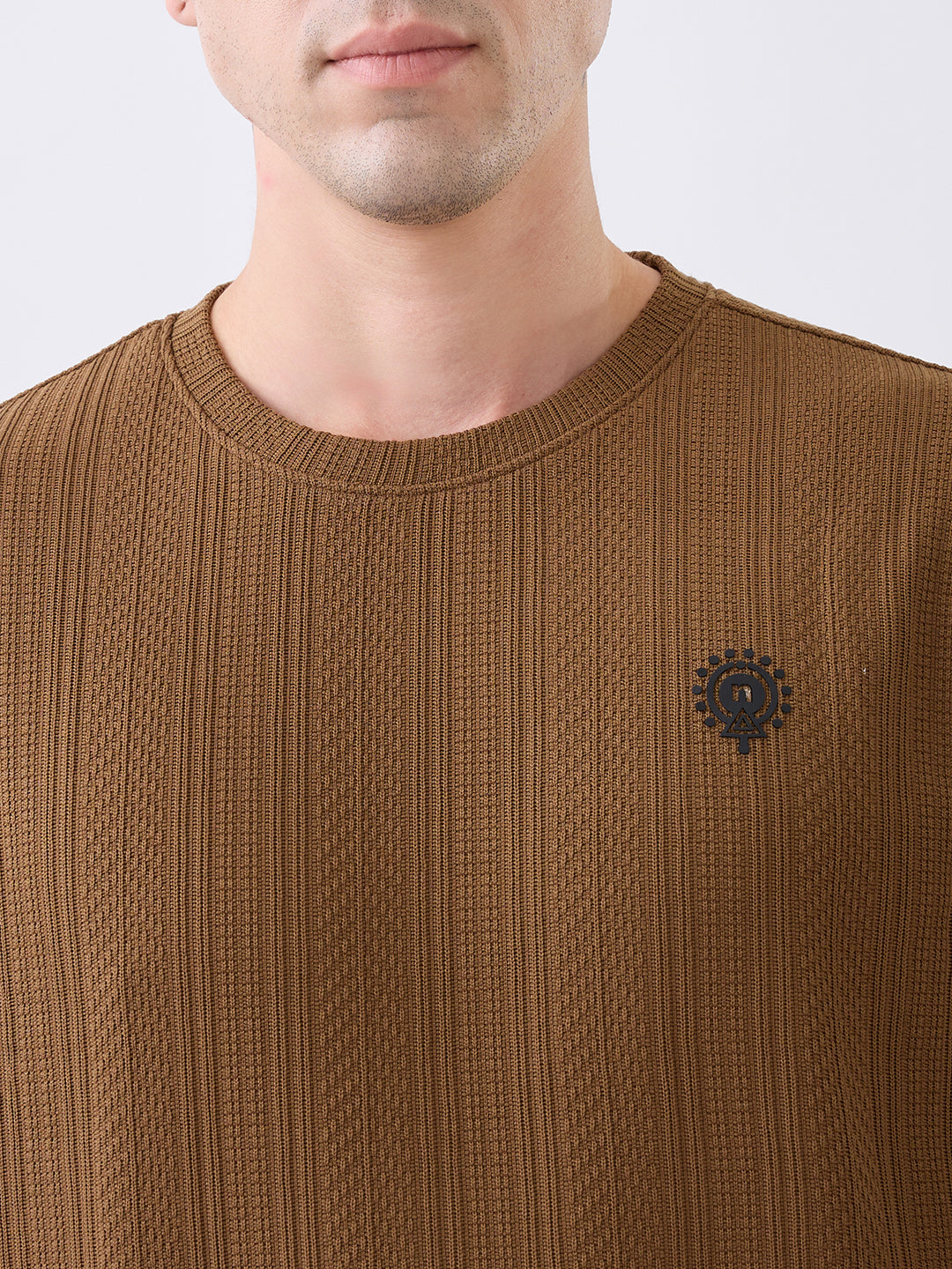 Logic Crew Neck Pullover: Brown