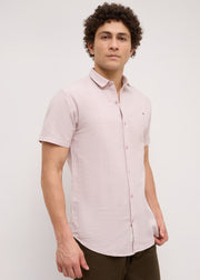 Memory Half Sleeve Shirt: Peach