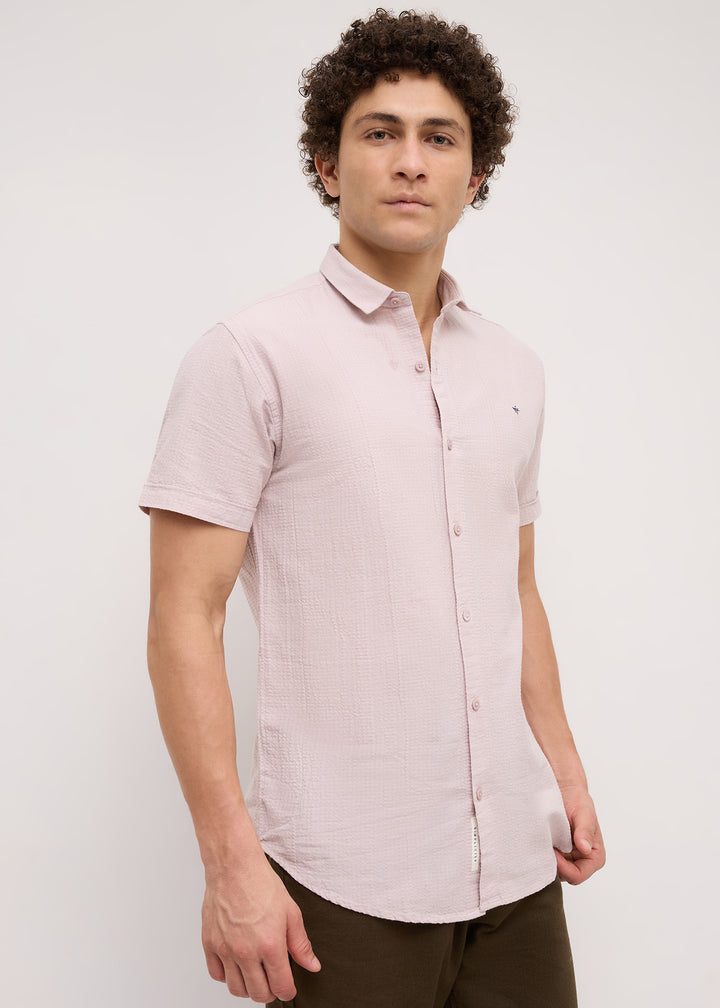 Memory Half Sleeve Shirt: Peach