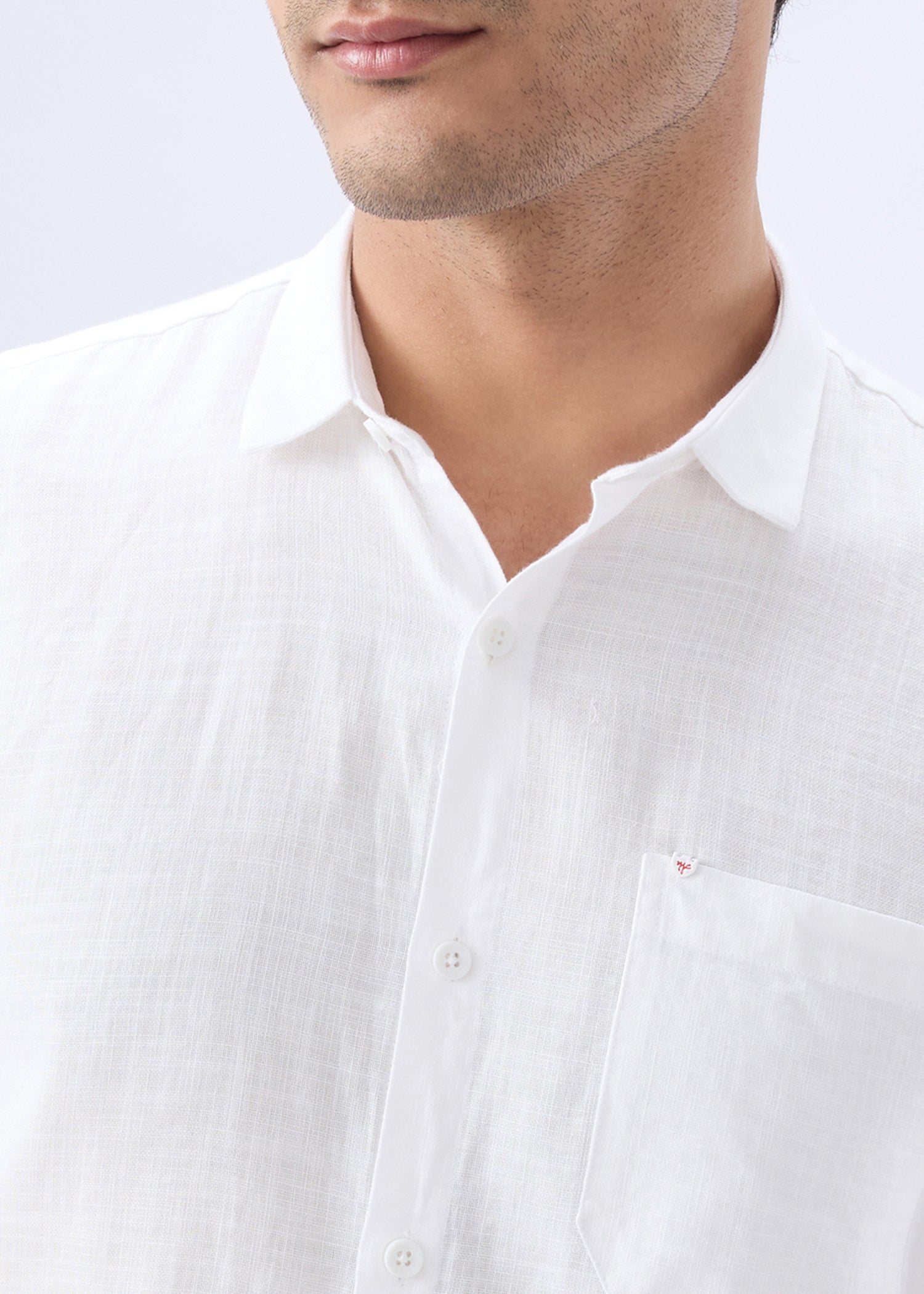 Keen Solid Full Sleeve Shirt: White