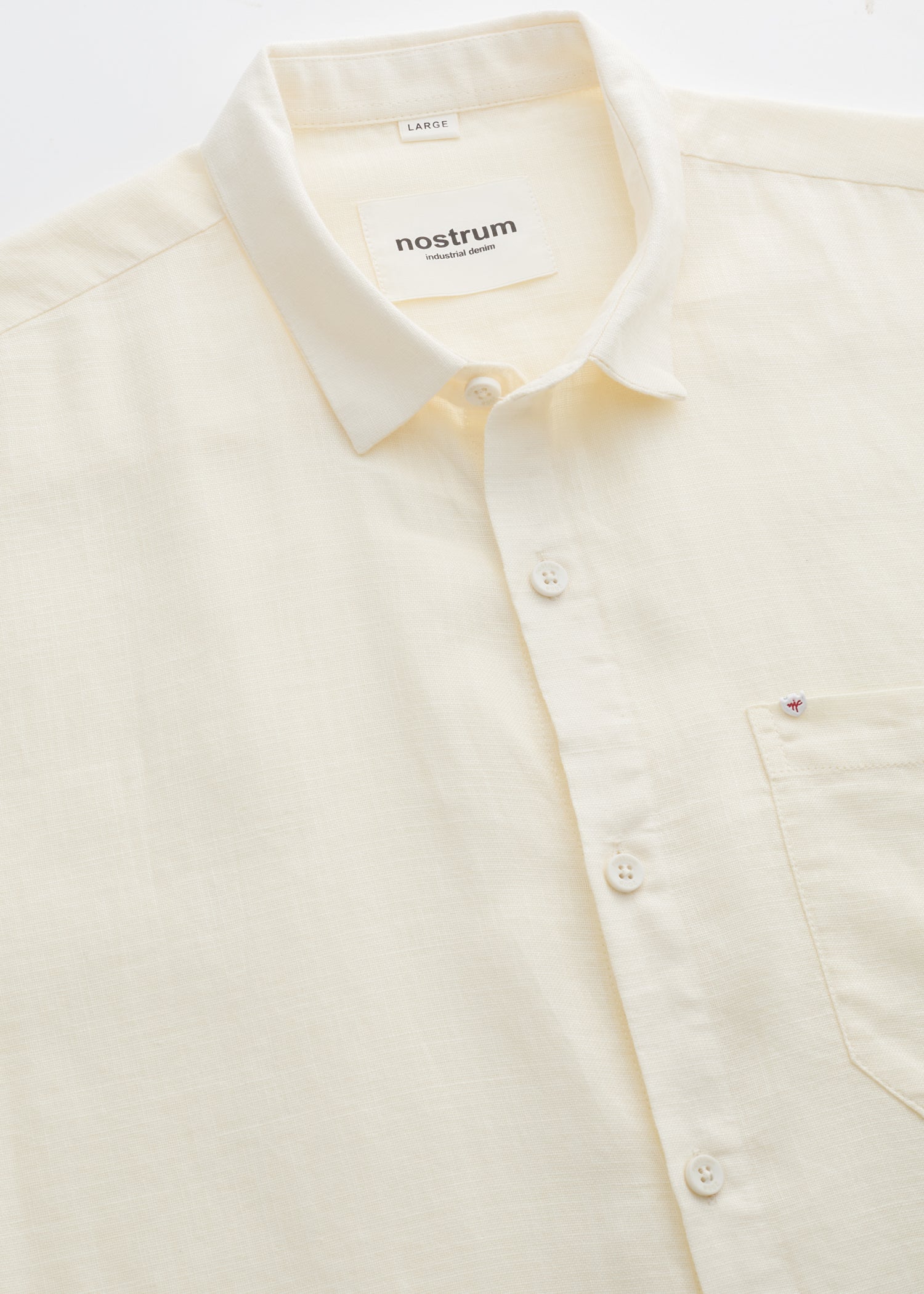 Keen Solid Full Sleeve Shirt: Cream
