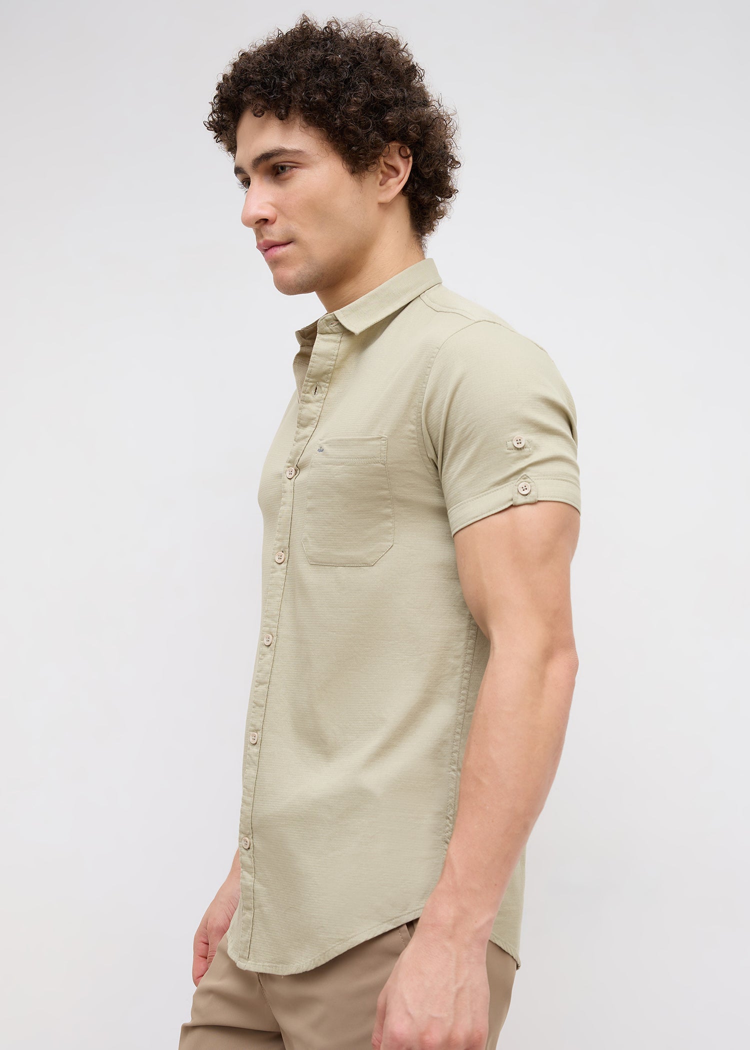 Advota Half Sleeve Solid Shirt: Pista